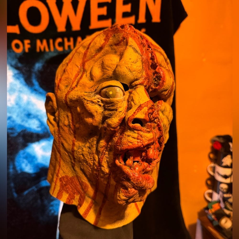 Spirit Halloween Zombie Mask Vintage Flesh Eating Don Post Decor Decoration